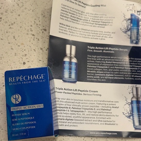Triple Action Lift Peptide Serum - Vibrant Blue NIB